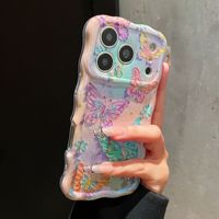 Coque de téléphone portable INS Twisted Edge Blue Light Shell pour iPhone 16 15 17 18 Pro Max, Funda antichoc, coque arrière papillon