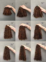 Mèches de Cheveux Vierges du Vietnam Double Tressées Alignées Funmi Pixie Curl Qualité Supérieure Couleur Piano P4/30