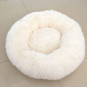 Luxuriöses Modernes Solides Weiches Donut-Hundebett Waschbares Plüsch-Samt-Sofa Katzenkorb Warmes Rundes Wasserdichtes Umweltfreundliches Haustierbett - Product Image 6