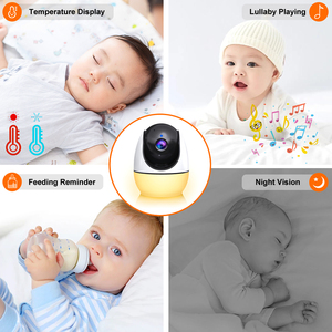 Câmeras de segurança domésticas com rastreamento automático, visão noturna 360, câmera IP 3MP, câmera Wi-Fi sem fio, monitor de bebê. - Product Image 3