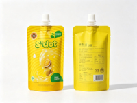 Pochette souple à bec verseur de qualité alimentaire, imprimée sur mesure pour l'emballage de boissons liquides