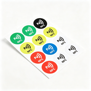 สติกเกอร์ NFC RFID ความถี่ 13.56MHz แบบกำหนดเองได้ ขนาด 35 มม. เขียนข้อมูลได้ รองรับการชำระเงินแบบไร้สัมผัส สำหรับเครื่องชำระเงินอัจฉริยะ ร้านค้าปลีกอัจฉริยะ ปรับแต่งได้ - Product Image 3