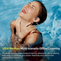 Écouteurs Sportifs à Conduction Osseuse X6PRO à Conception Ouverte, Écouteurs Intra-Auriculaires Étanche IPX8 pour la Natation, Écouteurs Sans Fil BT6.0