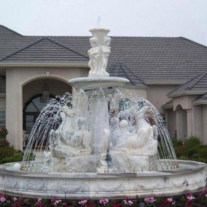 نوافير مياه رخامية كلاسيكية متعددة الطبقات للفلل الخارجية للبيع - Product Image 2