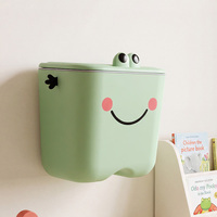 Poubelle murale avec couvercle anti-odeur en PP et ABS, distributeur de sacs poubelles pour cuisine et salle de bain