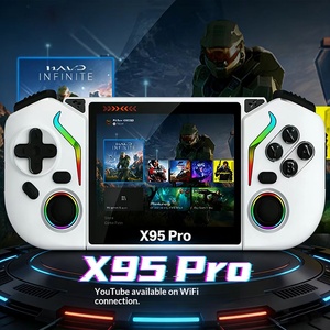 เครื่องเล่นเกมพกพา X95PRO ระบบปฏิบัติการแอนดรอยด์แบบโอเพ่นซอร์ส ระบบคู่ <span class=keywords><strong>PSP</strong></span> WIFI เล่นได้หลายคน รองรับเกมย้อนยุค อีมูเลเตอร์แบบพกพา - Product Image 4