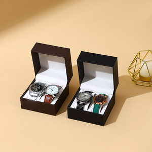 Boîte de rangement pour montres et bijoux avec logo personnalisé, pour bracelets, boucles d'oreilles, colliers, et présentoir de montres pour magasin - Product Image 3