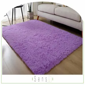 Large Lounge Floor Rug Polyester Purple Rug Large Bedroom Carpet Online Shaggy Hair Carpet For Living Room