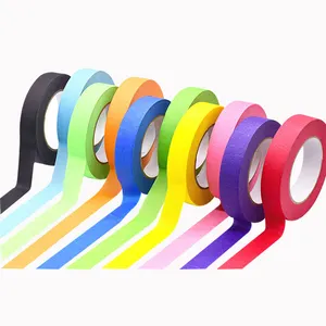 Special Colored Tape Crepe Paper Acrylic Colorful Masking No Printing Can Support Processing Customization Single Sided CN;GUA