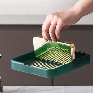 Support de couvercle de casserole pliable-Étagère à double fente canaux anti-goutte, convient aux couvercles et ustensiles de 20 à 40cm, organisateur de cuisine peu encombrant - Product Image 5