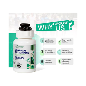 Capsule molle de glutathion de liposome de marque autonome 2800MG, supplément de glutathion soutient la désintoxication et anti-âge - Product Image 3