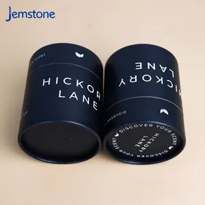 black Kraft Paper Tube Packaging green tea cans paper tube canister newly designed custom gift tea box paper tube tea