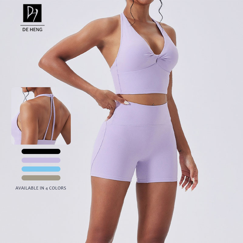 Women's Lightweight Simple Quick-Dry Gym Running Workout Top Backless Yoga Design Breathable Fitness Sportswear Bra