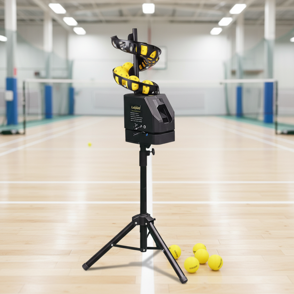 Professional Portable Durable Lightweight Pickleball Tennis Training Equipment Single Practice Ball Toss Machine Remote Children