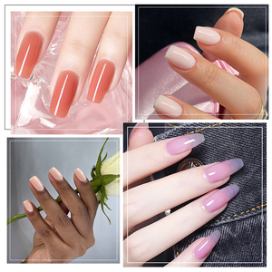 ZRKGEL Couleur de gel de construction de haute qualité sans HEMA à basse température Extension rapide liquide Nude Uv Gel dans un constructeur de bouteilles - Product Image 3