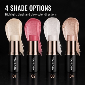 ไฮไลท์เตอร์แบบแท่ง 4 เฉดสี กันน้ำ วีแกน ผลิตจากแร่ธาตุ สำหรับแต่งหน้าใบหน้า แบบหมุนขึ้น - Product Image 2