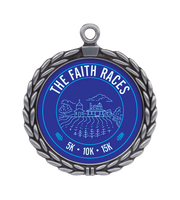 Médaille de récompense sportive transparente personnalisée avec logo, écologique, promotionnelle, durable, en métal, gravée au laser, impression UV, marque OEM