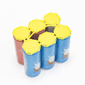 علبة بيرة نحيفة 6 عبوات مخصصة مقبض بلاستيكي من البلاستيك - Product Image 2