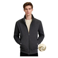 Veste zippée pour homme en polaire doublée de sherpa épaisse et chaude pour le travail en hiver avec logo personnalisé, sweat-shirt zippé pour homme de haute qualité