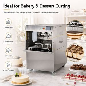 Machine à découper les gâteaux à ultrasons industrielle, machine à découper les mille-feuilles pour les usines de transformation alimentaire - Product Image 6