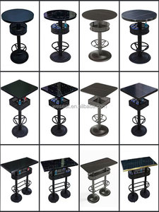 Factory <strong>bar</strong> Furniture Night Club Restaurant Furniture Industrial <strong>Round</strong> <strong>bar</strong> <strong>Table</strong> Bistro Wooden High Top <strong>bar</strong> <strong>Table</strong> <strong>and</strong> Chair Set - Product Image 4