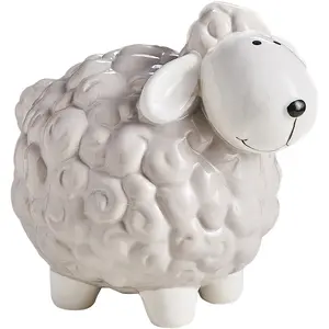 Cartoon Little Sheep Sparschwein Ornamente Home Decor Wohnzimmer Mädchen Schlafzimmer Nacht bett Weihnachten Home Kinderspiel zeug Geschenke