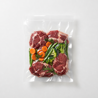 Sacs sous vide à scellage thermique sans BPA, sacs en plastique transparents PA PE à trois soudures latérales pour emballage alimentaire commercial