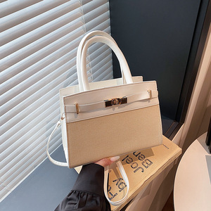 Nuova Borsa da Donna alla <span class=keywords><strong>Moda</strong></span> 2026, Borsa Tote di Lusso con Chiusura Dorata, Stile Vintage, Borsa a Tracolla per Lavoro - Product Image 3