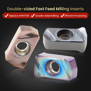 Inserto de Carburo Cementado para Fresado CNC PHIPPS LNMU 0303 ZER-MJ 0303ZER de Alta Velocidad LNMU0303 para Acero - Product Image 4