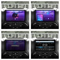 Penhui pemutar DVD mobil Android, untuk Jeep Wrangler 3 JK 2010 - 2018 Radio navigasi GPS Audio Video CarPlay DSP Multimedia 2