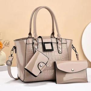 <b>Large</b> capacity <b>Purse</b> and Handbag for Women Fashion Crossbody Bags High-end women's tote bags Patent Leather Women's Shoulder bag - Product Image 2