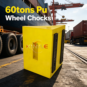 Nouvel embout de roue antidérapant en polyuréthane robuste de 60 tonnes <span class=keywords><strong>pour</strong></span> semi-remorques, camions-citernes, remorques et flottes logistiques – Sûr <span class=keywords><strong>pour</strong></span> le stationnement - Product Image 1