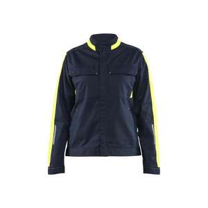 BLAKLADER - 444318328633XS Veste Industry stretch pour femme Bleu marine foncé/Jaune-VESTES DE TRAVAIL EAN 7330509893593 - Product Image 1