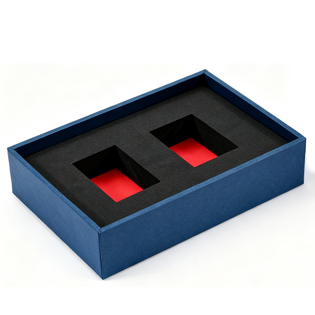 Customized inner liner for cosmetic gift box - EVA flocking inner liner - EVA foam inner support customization