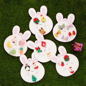 Conjunto de broche de natal hovanci, 3 peças com broche de polímero, argila e pinguim para árvore de natal - Product Image 4