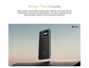 Cubot A20 4G Teléfono inteligente <span class=keywords><strong>Android</strong></span> 14 12GB(4GB + 8GB Extender) + 128GB 90Hz 6.745 "HD + Pantalla Face ID 5100mAh Teléfono móvil - Product Image 5