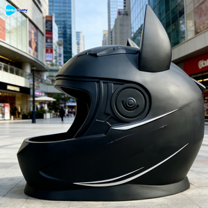 <span class=keywords><strong>Kiosque</strong></span> à café et grand food truck personnalisés, en forme de casque grandeur nature, en résine émaillée, pour extérieur et zone scénique - Product Image 4