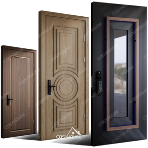 Portes intérieures en bois sur mesure et portes d'entrée extérieures en aluminium coulé et acier inoxydable pour les projets de villas, d'appartements et de maisons - Product Image 3
