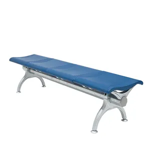 Fabrika fiyat kamu resepsiyon tezgah 3/4 koltuklu havaalanı terminali hastane salonu alanı metal deri bekleme koltuğu kliniği
