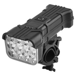 Nueva luz ultrabrillante para bicicleta, 12 LED, resistente al agua IP4, recargable por USB, linterna LED para ciclismo nocturno, equipo para bicicleta de montaña - Product Image 2