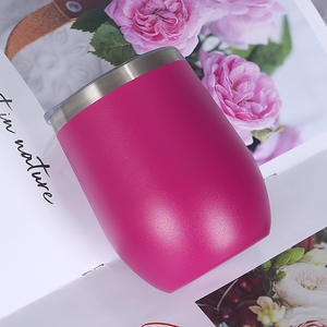 <span class=keywords><strong>Huevo</strong></span> en forma de acero inoxidable Logotipo personalizado 12oz Degustación de vinos Café al aire libre Vaso de acero inoxidable Taza fría y caliente - Product Image 4