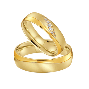 Anillos de Boda de Acero Inoxidable Chapados en Oro de 14k Africanos, Precio al por Mayor - Product Image 5