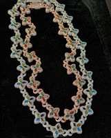 Chaîne de bijoux en argent sterling 925 avec maillons cubains infinis, breloques trèfle en moissanite taille marquise aux couleurs fantaisie tendance
