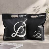 Sac T-shirt en OPP, VMPET, PE imprimé avec poignée en plastique, réutilisable, anti-poussière, avec fermeture éclair, laminé, pour vêtements et chaussettes, personnalisable