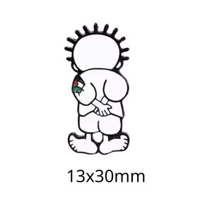 Calcomanía para Teléfono con Diseño de Palestina, Escultura Moderna Multiforma, Esmalte Suave, Aleación de Zinc, Galvanizado, Insignia Patriótica Personalizada - Product Image 6