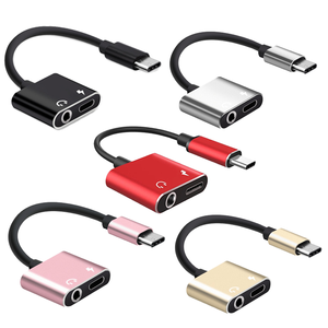 2-en-1 <span class=keywords><strong>USB</strong></span> <span class=keywords><strong>C</strong></span> vers Aux <span class=keywords><strong>Jack</strong></span> Dongle Cable New Condition PD Charger Adapter pour iPhone 15 Pro Max pour Samsung Series Output Type AC - Product Image 3