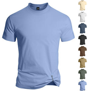 Camiseta de Manga Corta de Verano para Hombre, de Secado Rápido, Tejido Fino, Corte Casual, con Cierre Magnético, para Uso Casual - Product Image 3