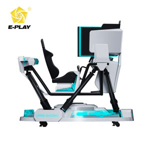 Simulator Balap Realitas Virtual Tiga Layar dengan Gerakan Enam Sumbu untuk Hiburan Interaktif Dalam dan Luar Ruangan, Bandara, Fiberglass - Product Image 5