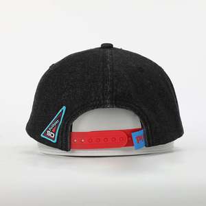 Casquette Snapback Unisexe en Jean à 5 Panneaux, Réglable, Non Structurée, à Visière Plate, avec Cordon, de Haute Qualité, en Tissu Courant, pour Usage Extérieur Estival, Vente en Gros - Product Image 5