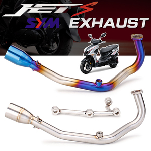 Kit d'échappement complet SYM JETS <span class=keywords><strong>125</strong></span>, silencieux, tuyau de liaison intermédiaire en acier inoxydable pour SYM JETS <span class=keywords><strong>125</strong></span> - Product Image 2